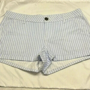 So Juniors Blue Striped Shorts Size 11